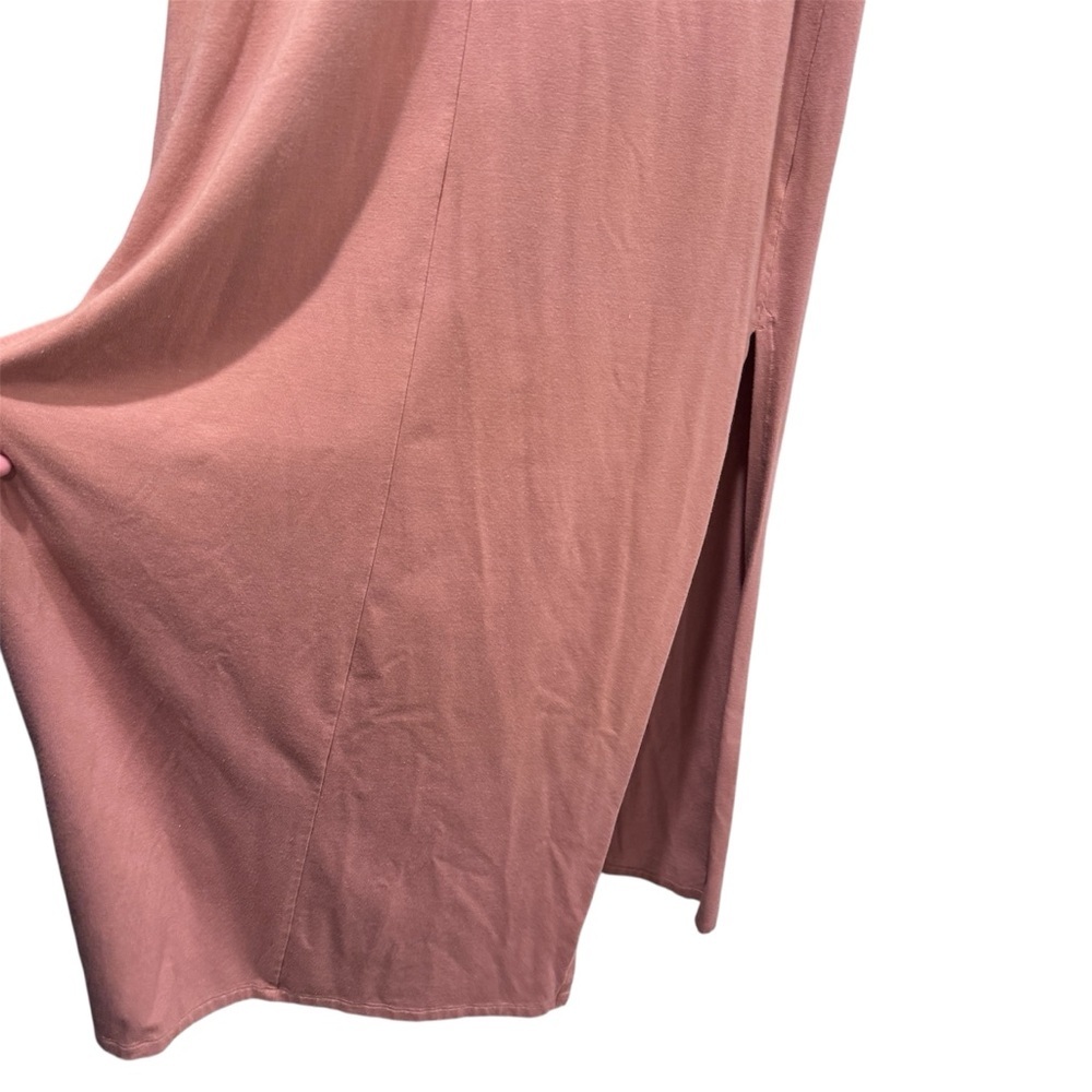 Athleta Destination Maxi Tank Dress Cotton Blend Athleisure Palermo Pink Mauve M - Picture 7 of 10